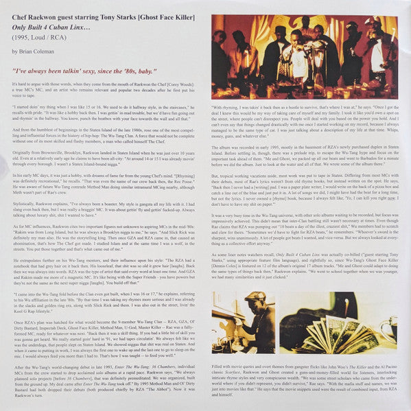 Raekwon : Only Built 4 Cuban Linx... (2xLP, Album, RE, RM, Pur)