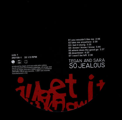 Tegan And Sara : So Jealous (LP, Album, RE)
