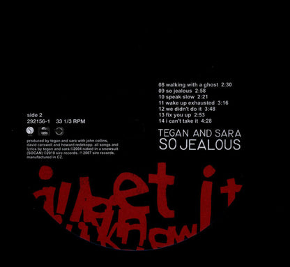 Tegan And Sara : So Jealous (LP, Album, RE)