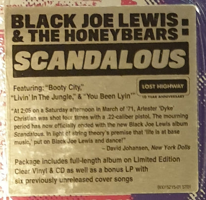 Black Joe Lewis & The Honeybears : Scandalous (LP, Album, Cle + LP + CD, Album + Ltd)