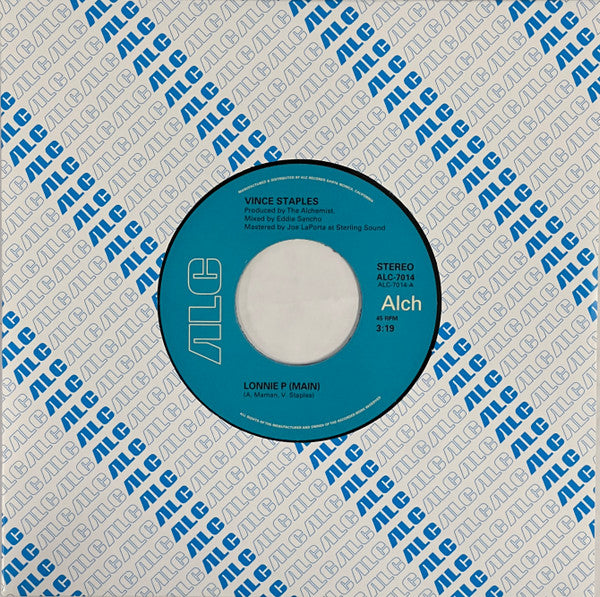 Alchemist, Vince Staples : Lonnie P (7", Single, Ltd, Num)