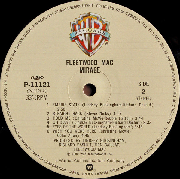 Fleetwood Mac : Mirage (LP, Album)