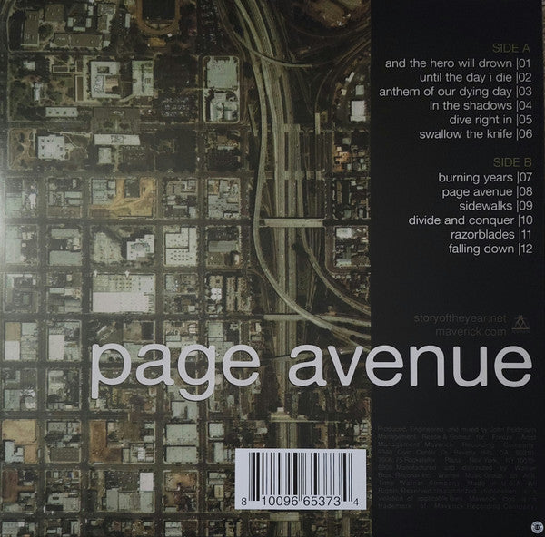 Story Of The Year : Page Avenue (LP, Album, Ltd, RE, Cle)