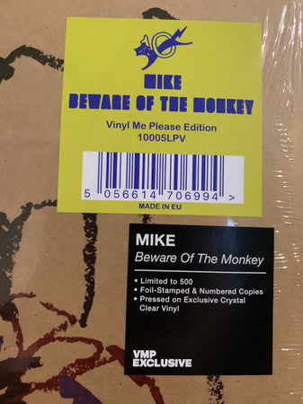 Mike (408) : Beware Of The Monkey (LP, Album, Club, Ltd, Num, Cry)