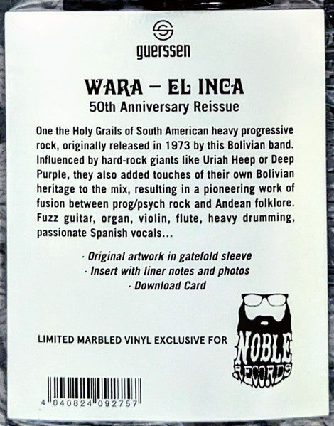Wara (3) : El Inca - Música Progresiva Boliviana (LP, Ltd, RE, Gre)
