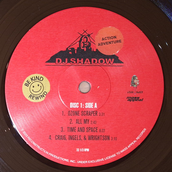 DJ Shadow : Action Adventure (2xLP, Album, Ltd, VHS)
