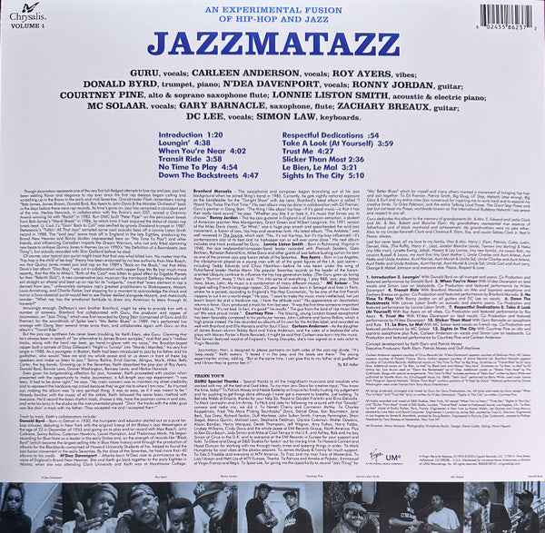 Guru : Jazzmatazz (Volume 1) (2xLP, Album, Ltd, RE, Blu)