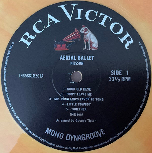 Nilsson* : Aerial Ballet (LP, Album, Mono, Club, Num, RE, RM, Ora)