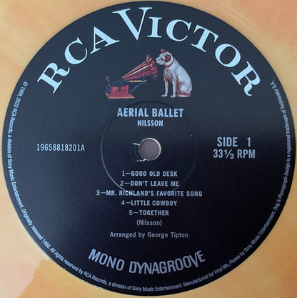 Nilsson* : Aerial Ballet (LP, Album, Mono, Club, Num, RE, RM, Ora)