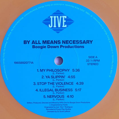 Boogie Down Productions : By All Means Necessary (LP, Album, Club, RE, RM, Ora)