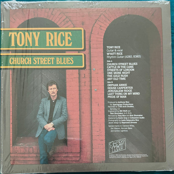 Tony Rice : Church Street Blues (LP, Album, Club, Ltd, Num, RE, Red)