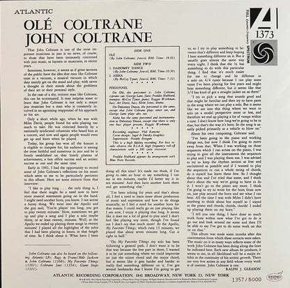 John Coltrane : Olé Coltrane (LP, Album, Ltd, Num, RE, 180)