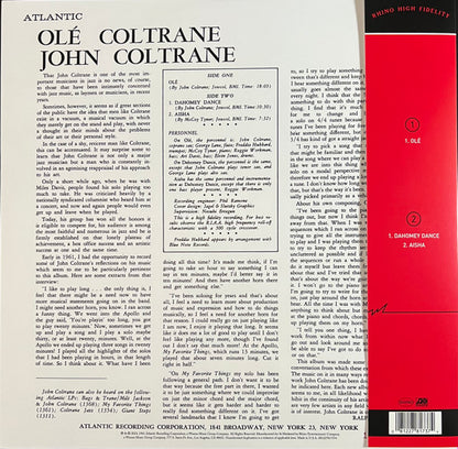 John Coltrane : Olé Coltrane (LP, Album, Ltd, Num, RE, 180)
