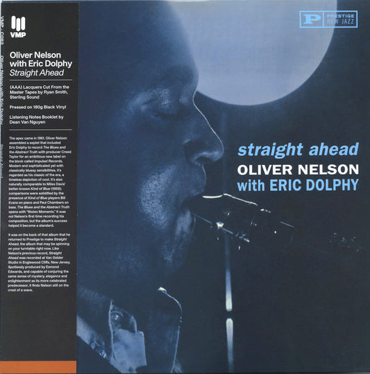 Oliver Nelson With Eric Dolphy : Straight Ahead (LP, Album, Club, RE, RM, 180)