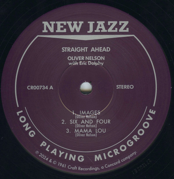 Oliver Nelson With Eric Dolphy : Straight Ahead (LP, Album, Club, RE, RM, 180)