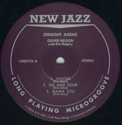 Oliver Nelson With Eric Dolphy : Straight Ahead (LP, Album, Club, RE, RM, 180)