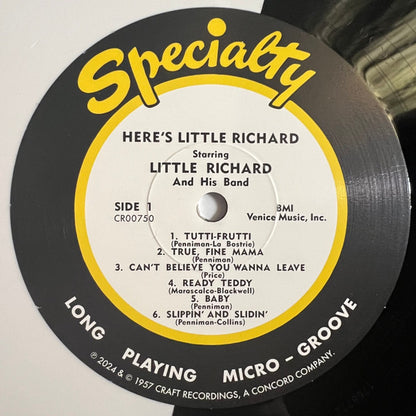 Little Richard : Here's Little Richard (LP, Album, Mono, Club, RE, RM, Whi)