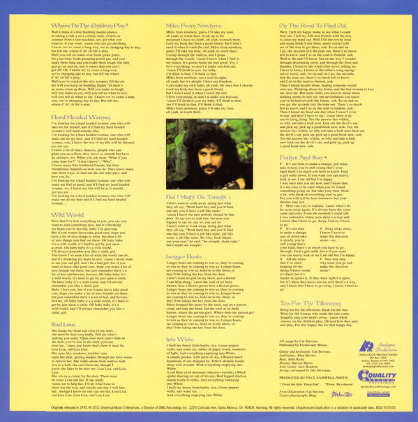 Cat Stevens : Tea For The Tillerman (LP, Album, RE, RM, 200)