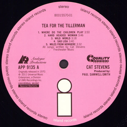 Cat Stevens : Tea For The Tillerman (LP, Album, RE, RM, 200)