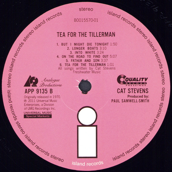 Cat Stevens : Tea For The Tillerman (LP, Album, RE, RM, 200)