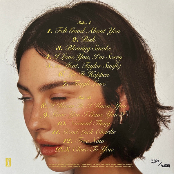Gracie Abrams : The Secret Of Us (LP, Album, Ltd, Num, Yel)