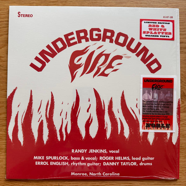 Underground Fire : Underground Fire (LP, Album, Ltd, RE, Red)