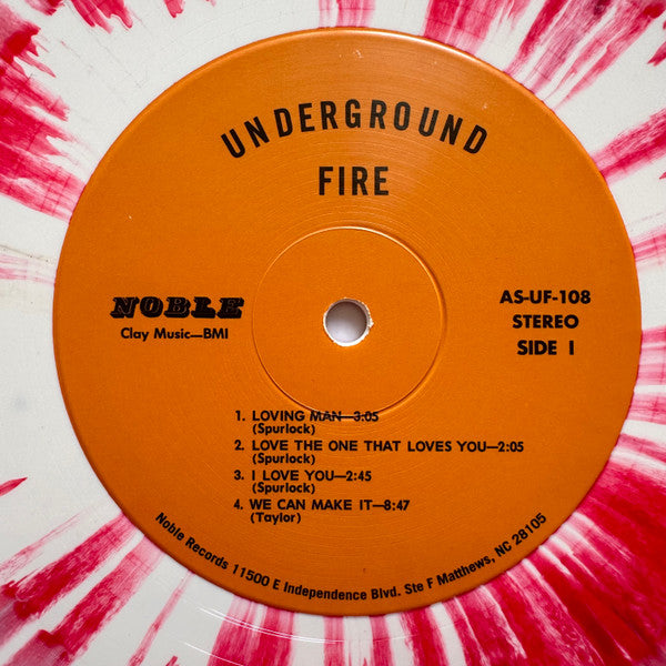 Underground Fire : Underground Fire (LP, Album, Ltd, RE, Red)