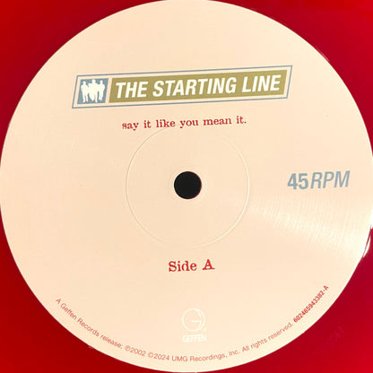 The Starting Line : Say It Like You Mean It (2xLP, Album, Ltd, RE, RM, Red)