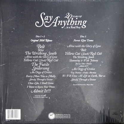 Say Anything : …Is A Real Boy (2xLP, Album, RE, RM + LP, For + Ltd, Ora)
