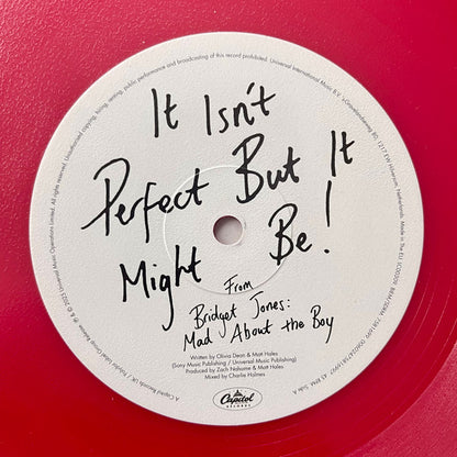 Olivia Dean : It Isn’t Perfect But It Might Be! (10", Shape, Single, Ltd, Red)