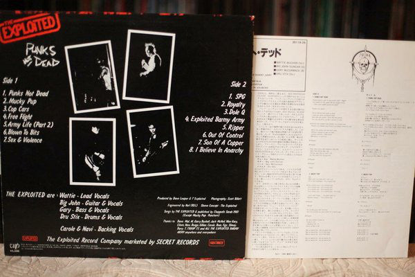 The Exploited : Punks Not Dead (LP, Album, RE)