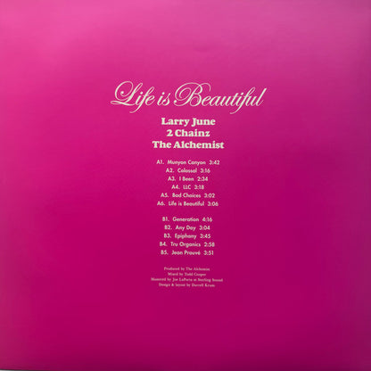 Larry June, 2 Chainz & The Alchemist* : Life Is Beautiful (LP, Album, Ltd, Yel)