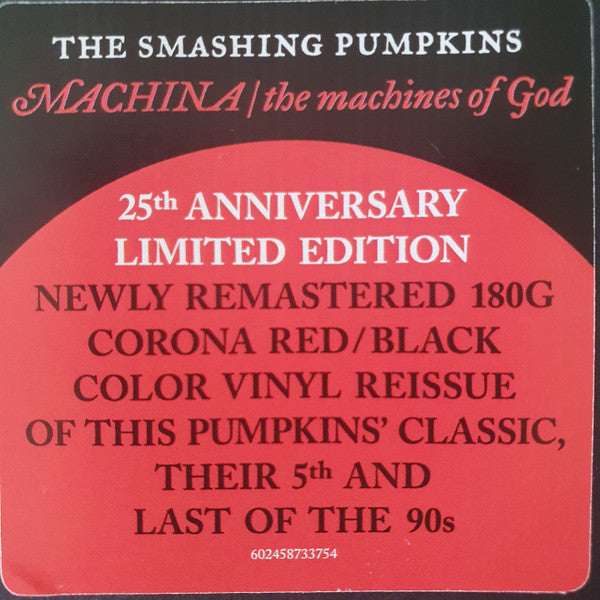 The Smashing Pumpkins : Machina / The Machines Of God (2xLP, Album, Ltd, RE, RM, Cor)