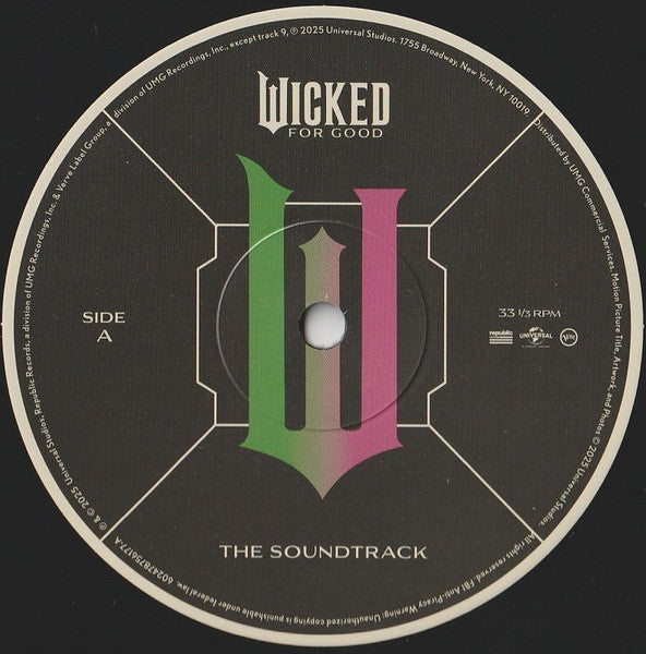 Stephen Schwartz : Wicked: For Good (The Soundtrack) (2xLP, Album)
