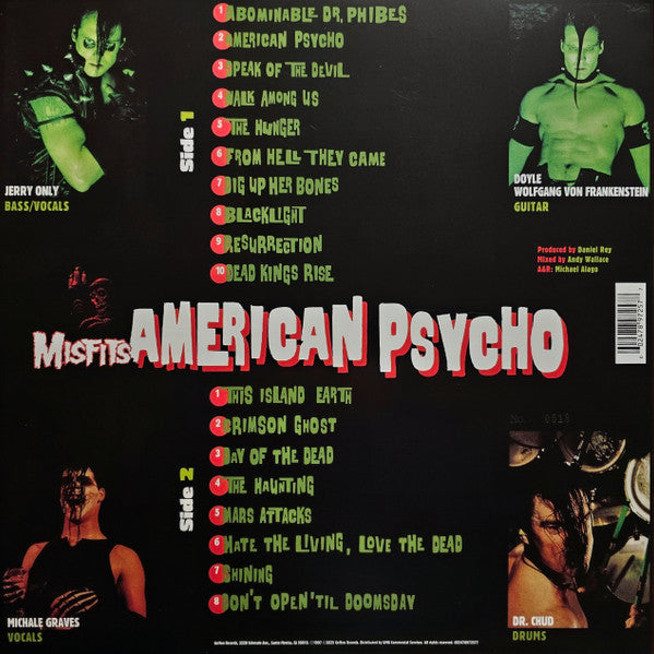 Misfits : American Psycho (LP, Album, Club, Ltd, Num, RE, RM, Gre)