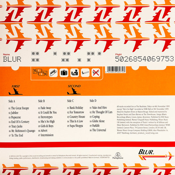 Blur : Live At The Budokan (2xLP, Album, RSD, Ltd, Red)