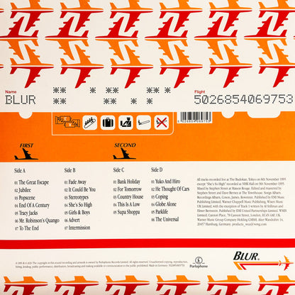 Blur : Live At The Budokan (2xLP, Album, RSD, Ltd, Red)