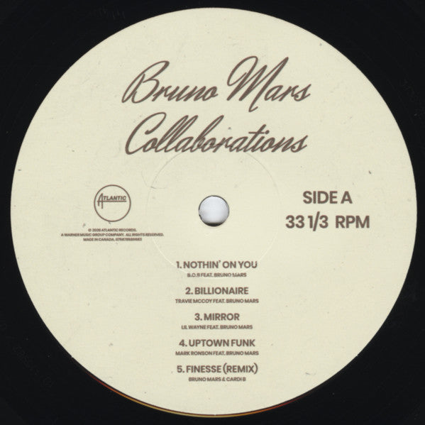 Bruno Mars : Collaborations (LP, Album, RSD, Comp)