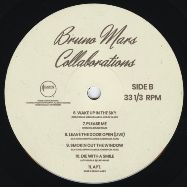 Bruno Mars : Collaborations (LP, Album, RSD, Comp)
