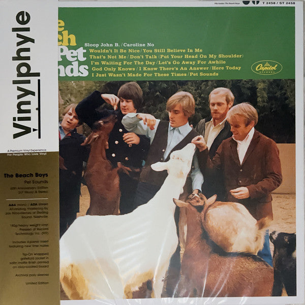 The Beach Boys : Pet Sounds (LP, Album, Mono, RE, RM, 180 + LP, Album, RE, RM, )