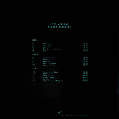 Phoebe Bridgers : Lost Weekend (2xLP, Album, Ltd, Blu)