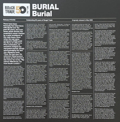 Burial : Burial (2x12", Album, Ltd, RE, RP, Cle)