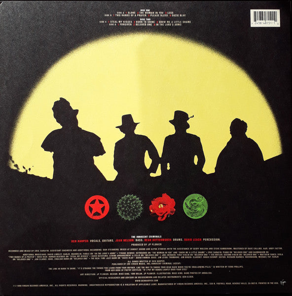 Ben Harper And The Innocent Criminals* : Burn To Shine (2xLP, Album)