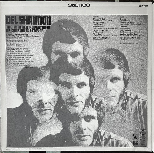 Del Shannon : The Further Adventures Of Charles Westover (LP, Album, Mono, Promo)