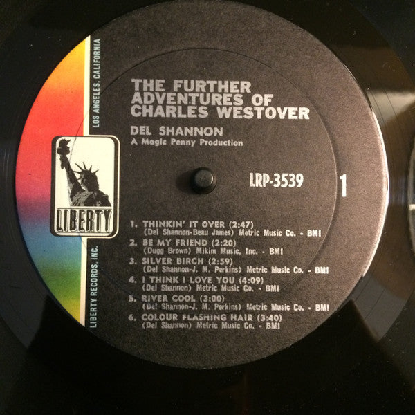 Del Shannon : The Further Adventures Of Charles Westover (LP, Album, Mono, Promo)
