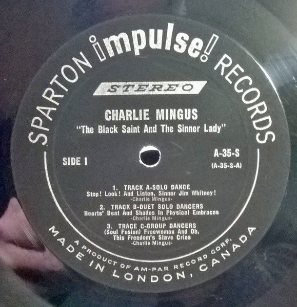 Mingus* : The Black Saint And The Sinner Lady (LP, Album, Gat)
