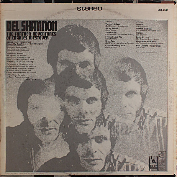 Del Shannon : The Further Adventures Of Charles Westover (LP, Album)