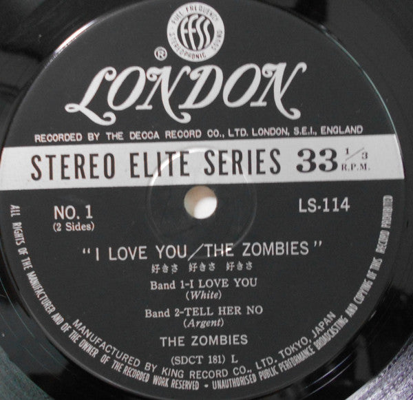 The Zombies : I Love You (7", EP)