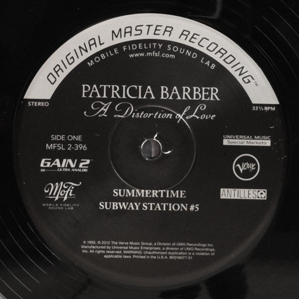 Patricia Barber : A Distortion Of Love (2xLP, Album, Ltd, Num, RE, RM, S/Edition, 180)