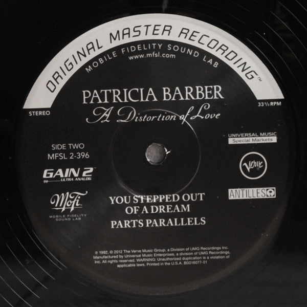 Patricia Barber : A Distortion Of Love (2xLP, Album, Ltd, Num, RE, RM, S/Edition, 180)